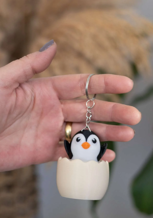 Penguen Egg Clicker Anahtarlık