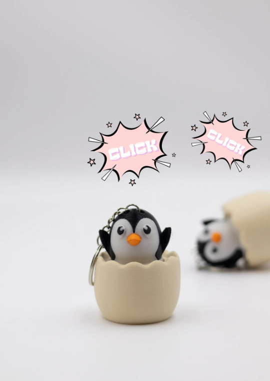 Penguen Egg Clicker Anahtarlık