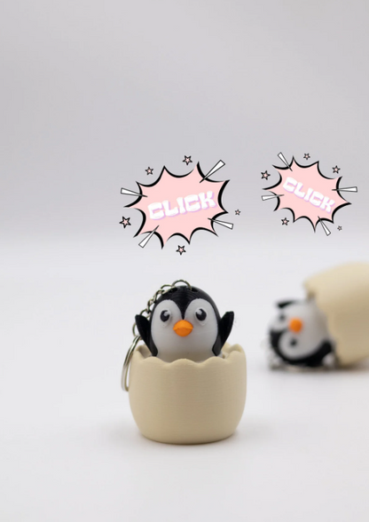 Penguen Egg Clicker Anahtarlık
