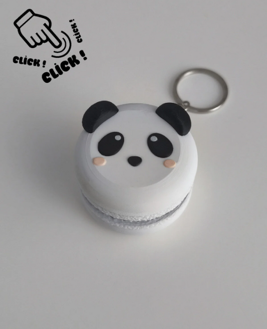 Panda Makaron Tıklamalı Clicker Fidget Anahtarlık